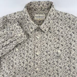 Ralph Lauren Denim & Supply Regular Fit Floral Print Button Up Shirt Mens XL VTG